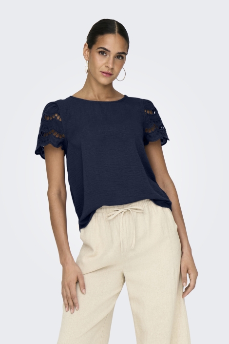 Jacqueline de Yong jdyhannah life s/s lace top wvn